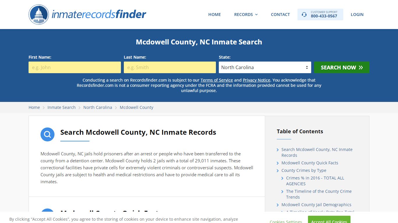 Mcdowell County, NC Inmate Lookup & Jail Records Online