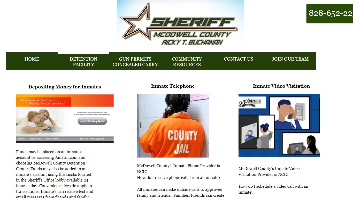 Detention Facility - MCDOWELL COUNTY SHERIFF'S OFFICE